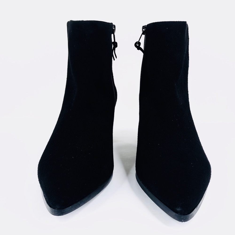 Stuart Weitzman Zepher Suede Ankle Bootie Boots - Picture 5 of 14